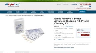 
                            9. Evolis Primacy & Zenius Advanced Cleaning Kit, Printer Cleaning Kit