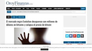 
                            4. Evolution desaparece con millones de dólares en bitcoins