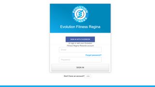 
                            4. Evolution Fitness Regina - Login - Perkville