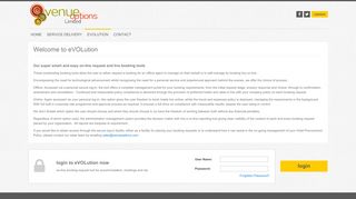 
                            5. eVOLution Login | Venue Options