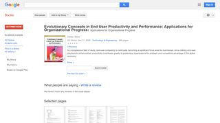 
                            10. Evolutionary Concepts in End User Productivity and ...