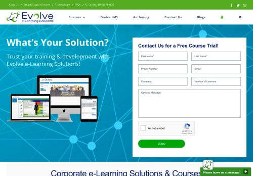 
                            6. Evolve e-Learning Solutions: Online Training Courses