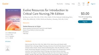 
                            9. Evolve Resources for Introduction to Critical Care Nursing ... - Elsevier