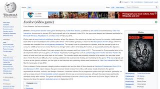 
                            11. Evolve (video game) - Wikipedia