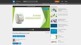 
                            8. Evondos lääkeautomaatti - SlideShare