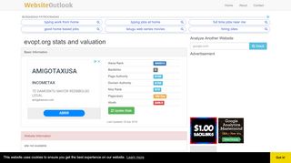 
                            12. Evopt : Website stats and valuation