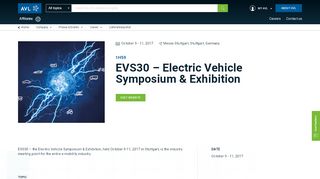 
                            9. EVS30 – Electric Vehicle Symposium & Exhibition - Event - avl.com