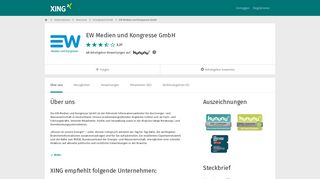 
                            7. EW Medien und Kongresse GmbH als Arbeitgeber | XING Unternehmen