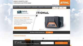 
                            9. EWALD KUBOTA, INC. in Seguin, TX | STIHL Dealer