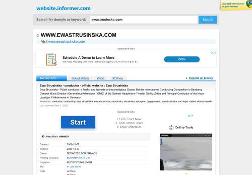 
                            7. ewastrusinska.com at WI. Ewa Strusinska - conductor - official website ...