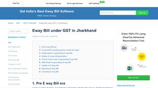 
                            9. Eway Bill under GST in Jharkhand - jharkhandcomtax.gov.in - ClearTax