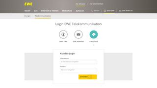 
                            8. EWE Cloud - Login EWE Telekommunikation