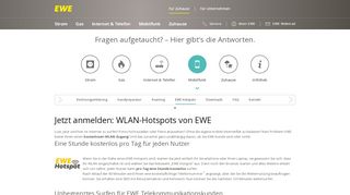 
                            13. EWE WLAN-Hotspot finden und für mobiles Surfen nutzen - Service
