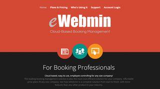 
                            4. eWebmin Cloud-Based Booking Management - Online Booking ...