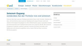 
                            2. ewl Internet-Zugang - ewl energie wasser luzern