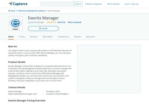 
                            4. Eworks Manager Reviews and Pricing - 2019 - Capterra