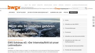 
                            10. EWS Schönau eG: »Der Internetauftritt ist unser Leitmedium« - BWGV