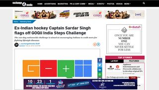 
                            13. Ex-Indian hockey Captain Sardar Singh flags off GOQii India Steps ...
