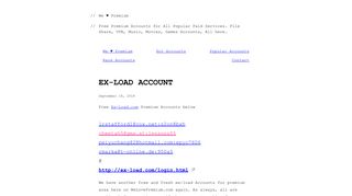 
                            1. Ex-Load Account – We Premium