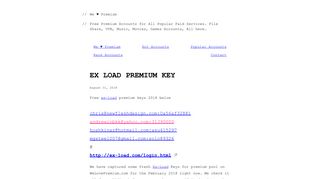 
                            2. ex load premium key – We Premium