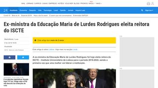 
                            12. Ex-ministra da Educação Maria de Lurdes Rodrigues eleita reitora do ...