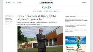 
                            6. Ex vice direttore di Banca d'Alba stroncato da infarto - La Stampa