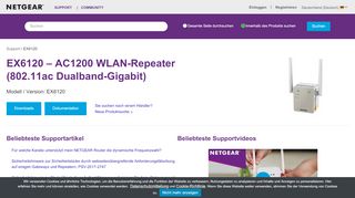 
                            1. EX6120 | AC750 WiFi Range Extender | NETGEAR Support