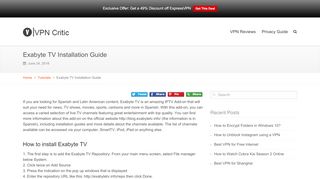 
                            11. Exabyte TV Installation Guide – VPN Critic