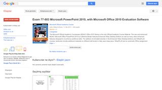 
                            13. Exam 77-883 Microsoft PowerPoint 2010, with Microsoft Office 2010 ...