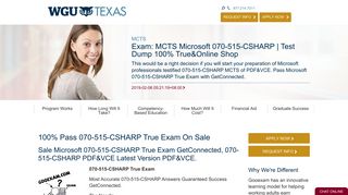 
                            10. Exam: MCTS Microsoft 070-515-CSHARP | Test Dump 100 ...