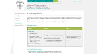
                            9. Exam Preparation | College of Physicians and Surgeons of British ...