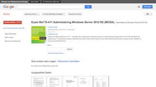 
                            10. Exam Ref 70-411 Administering Windows Server 2012 R2 (MCSA): ...
