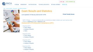 
                            4. Exam Results - Examinations - Learners & Students | SAICA