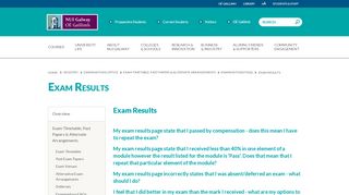 
                            1. Exam Results - NUI Galway