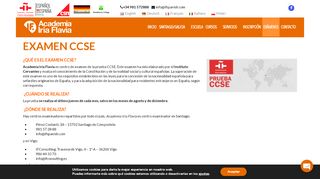 
                            10. Examen CCSE - Academia Iria Flavia cursos de español en Santiago ...