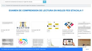 
                            9. Examen De Comprension De Lectura En Ingles Fes Iztacala Labzada ...