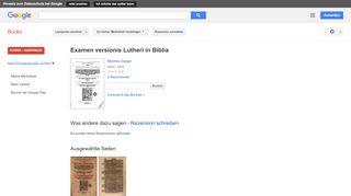 
                            12. Examen versionis Lutheri in Biblia