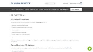
                            8. Examencommissie Leerstof | EC Platform