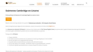 
                            13. Exámenes Cambridge en Linares | The Cultural English Centre