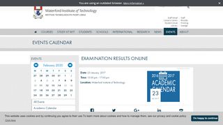 
                            2. Examination Results Online | Waterford Institute of Technology