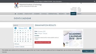 
                            5. Examination Results | Waterford Institute of Technology