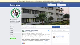 
                            6. Examinations Council of Zambia - Posts | Facebook