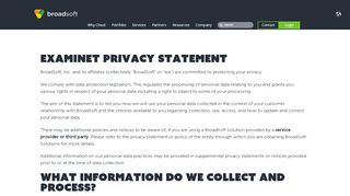 
                            8. Examinet - Privacy - BroadSoft