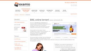 
                            6. examio GmbH - wiwiweb.de Interaktive Online-Kurse zu BWL/VWL ...