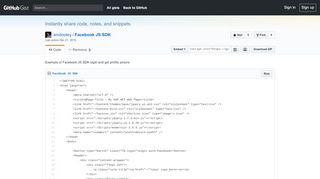 
                            12. Example of Facebook JS SDK login and get profile picture · GitHub