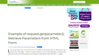 
                            5. Example of request.getparameter(), Retrieve Parameters from HTML ...