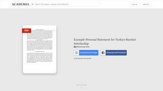 
                            12. Example Personal Statement for Turkiye Burslari ...