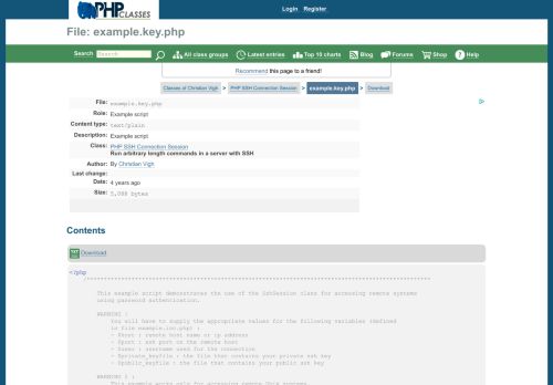 
                            9. example.key.php - PHP SSH Connection Session - PHP Classes