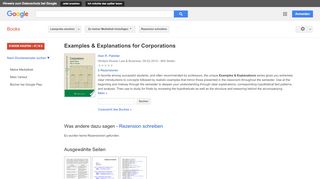 
                            5. Examples & Explanations for Corporations - Google Books-Ergebnisseite