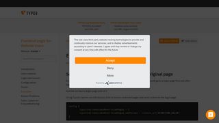 
                            4. Examples — Frontend Login for Website Users latest (9-dev) - TYPO3 ...